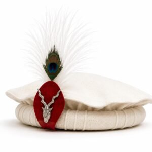 Traditional Chitrali Cap with Feather and Markhor – Premium Quality